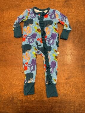 Snuggle Bums Ocean Ruffle Zippy